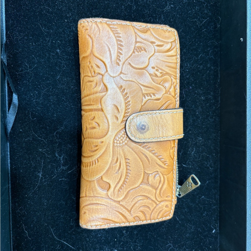 Patricia Nash Tan Embossed Wallet